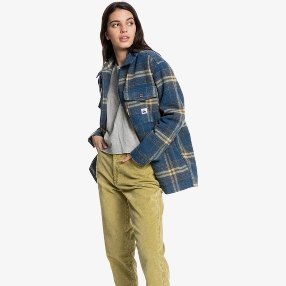 Quiksilver Blue Plaid Jacket - Picture 4 of 6